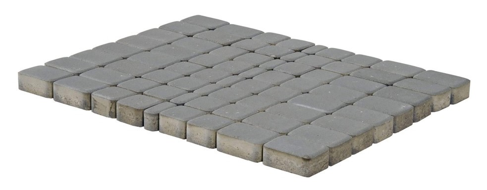 Тротуарная плитка Классико,  Серый, 60 мм